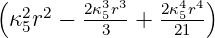 ( 2 2   2κ35r3   2κ45r4)
 κ5r  −   3  +   21