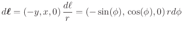 $\displaystyle \vec{\rho}= \left(-r\cos(\phi)\text{,}\,-r\sin(\phi)\text{,}\,-z\right)$