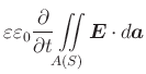 $\displaystyle i' = \varepsilon_0\frac{\partial}{\partial t}\frac{I_0(t)}{\varepsilon_0 \pi R^2}t = \frac{I_0}{\pi R^2} = i_0$