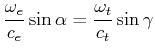 $\displaystyle \frac{\omega}{k}_i = c_i = \frac{1}{\sqrt{\mu_i\mu_0\varepsilon_i\varepsilon_0}}$