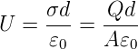      σd-   Qd--
U =  𝜀  =  A𝜀
      0      0
