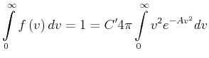 $\displaystyle E_{kin} = \frac{1}{2} m v_{max}^2 = \frac{1}{2} m\frac{2kT}{m} = kT$