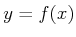 $ y=f(x)$