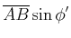 $\displaystyle \overline{AB}\sin\phi'$
