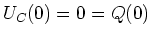 $U_C(0) = 0 = Q(0)$