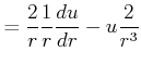 $\displaystyle \frac{d^{2}u}{dr^{2}}+Ar$