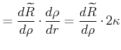 $\displaystyle =\frac{d}{d\rho}\left( e^{-\rho/2 } v \right)$