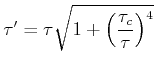 $\displaystyle \tau_c = 2^{(5/4)} \sqrt{\frac{L}{\frac{\partial v_g}{\partial \omega}}}$