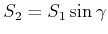 $\displaystyle S(\lambda) = S_1 + S_2 = \frac{D}{\cos\beta}\left(1+\sin\gamma\right)$
