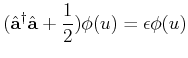 \begin{displaymath}\begin{aligned}\phi_{1}(x) &= \left( \frac{\sqrt{2}}{b^{1/2} ...
...rt{n!}} (\hat{\mathbf{a}}^{\dagger})^{n} \phi_{0} \end{aligned}\end{displaymath}