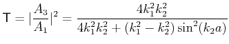 $\displaystyle \lambda=\frac{n_{1}^{2}}{n_{1}^{2}-4}\cdot G \textrm{\hspace{1cm}}n_{1}=3$