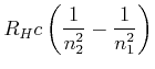 $\displaystyle \frac{e^{4}m_{0}}{2^{7}\pi^{2}
\epsilon_{0}^{2}}\cdot\frac{2^{4}\pi^{2}R_{H}^{2}c^{2}}{n_{1}^{6}}$