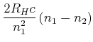 $\displaystyle r_{n}=n^{2}\cdot\frac{h^{2}\epsilon_{0}}{\pi e^{2}m_{0}}\textrm{   $n$=Hauptquantenzahl}$