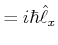 $\displaystyle = -\frac{\hbar}{i}\left(\sin\phi\frac{\partial}{\partial\theta}+\cot\theta\cos\phi\frac{\partial}{\partial\phi}\right)$