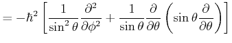 $\displaystyle +\frac{R(r)}{2m_0 r^2} \hat{\ell}^2Y(\theta;\phi)$