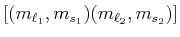 $ \left[(m_{\ell_1}\text{,} m_{s_1})(m_{\ell_2}\text{,} m_{s_2})\right]$
