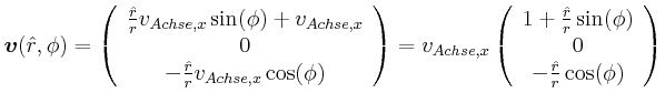 $\displaystyle \vec{v}(\hat{r},\phi) = \left(
\begin{array}{c}
\frac{\hat{r}}{r}...
...}{r}\sin(\phi)\\
0 \\
-\frac{\hat{r}}{r}\cos(\phi) \\
\end{array}\right)
$