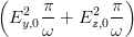 (               )
  E2y,0 π-+ E2z,0π-
      ω       ω
