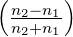 (      )
  nn2−+nn1
   2  1
