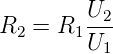 R2  = R1 U2-
         U1

