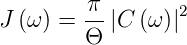         π-       2
J (ω) = Θ |C (ω )|
